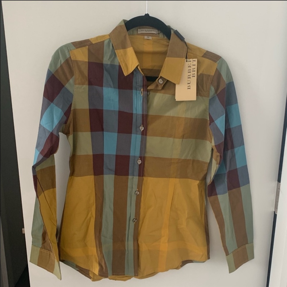 Burberry Brit women’s button down, M, NWT